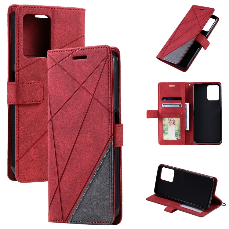 Custodia per telefono in pelle con giunture al tatto, For Samsung Galaxy A23 4G, For Realme C21Y, For Realme C31, For Realme C35