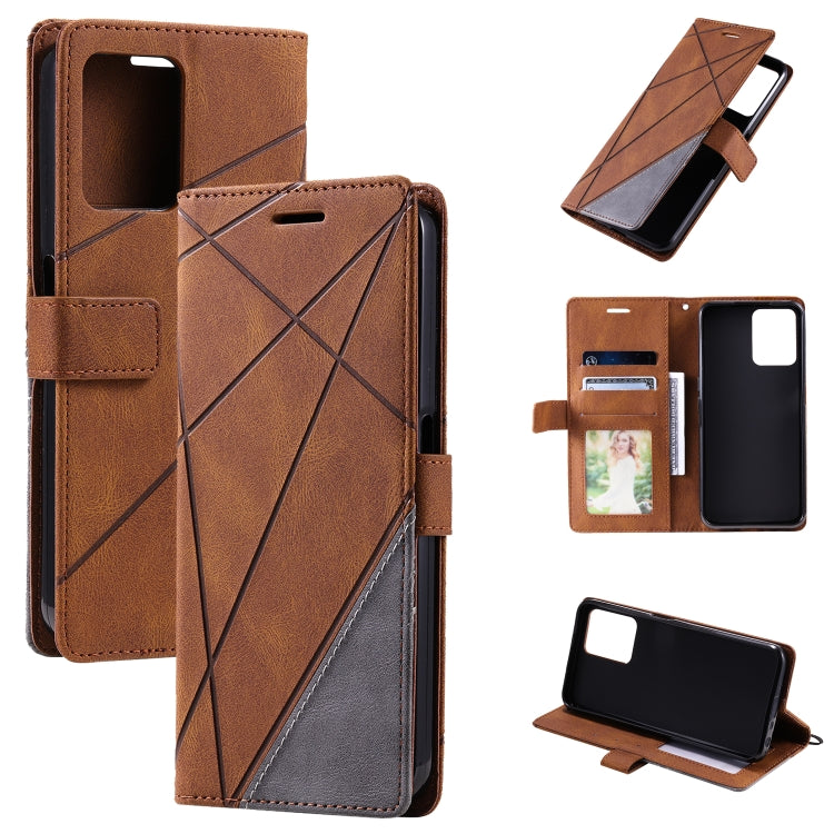 Custodia per telefono in pelle con giunture al tatto, For Samsung Galaxy A23 4G, For Realme C21Y, For Realme C31, For Realme C35