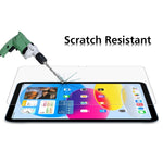 Pellicola in vetro temperato antideflagrante da 2 pezzi 0,26 mm 9H 2,5D, For iPad 2026 / 2025 / 2022(2 PCS)