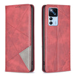 Custodia per telefono in pelle magnetica invisibile prismatica, For Xiaomi 12T / 12T Pro / Redmi K50 Ultra