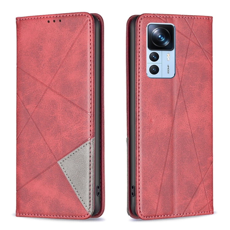 Custodia per telefono in pelle magnetica invisibile prismatica, For Xiaomi 12T / 12T Pro / Redmi K50 Ultra