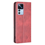 Custodia per telefono in pelle magnetica invisibile prismatica, For Xiaomi 12T / 12T Pro / Redmi K50 Ultra