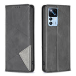 Custodia per telefono in pelle magnetica invisibile prismatica, For Xiaomi 12T / 12T Pro / Redmi K50 Ultra