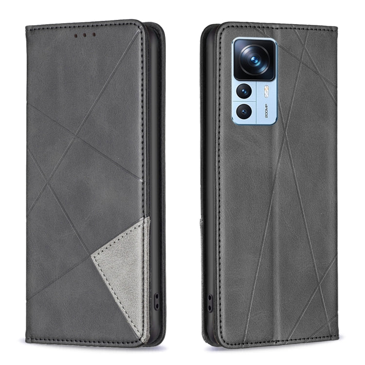 Custodia per telefono in pelle magnetica invisibile prismatica, For Xiaomi 12T / 12T Pro / Redmi K50 Ultra
