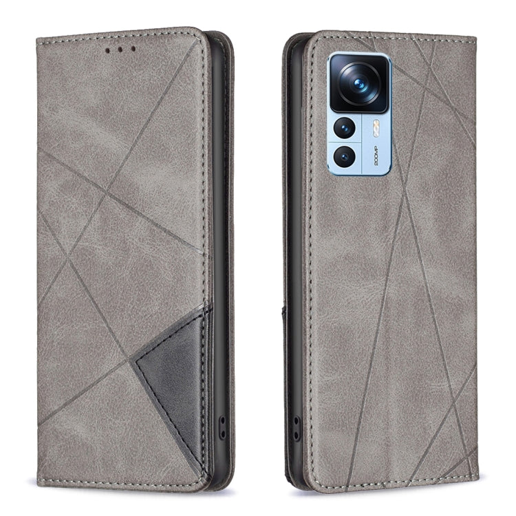 Custodia per telefono in pelle magnetica invisibile prismatica, For Xiaomi 12T / 12T Pro / Redmi K50 Ultra