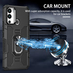 Custodia per telefono ibrida con armatura porta anello, For Infinix Hot 12i, For Infinix Hot 12 Play, For Honor X7, For Honor X8