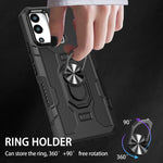 Custodia per telefono ibrida con armatura porta anello, For Infinix Hot 12i, For Infinix Hot 12 Play, For Honor X7, For Honor X8