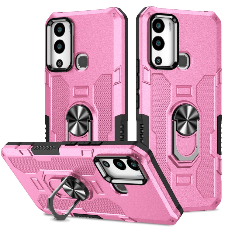 Custodia per telefono ibrida con armatura porta anello, For Infinix Hot 12i, For Infinix Hot 12 Play, For Honor X7, For Honor X8