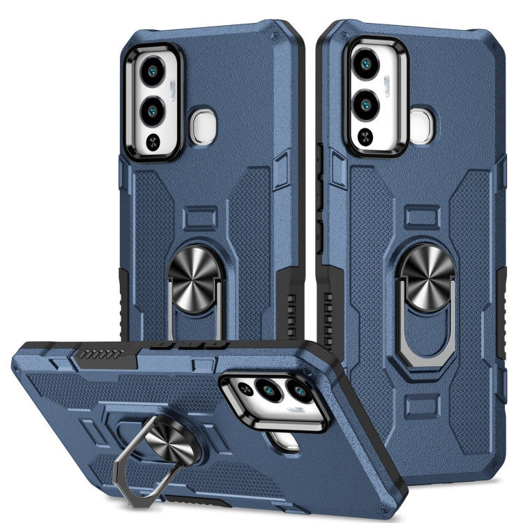Custodia per telefono ibrida con armatura porta anello, For Infinix Hot 12i, For Infinix Hot 12 Play, For Honor X7, For Honor X8