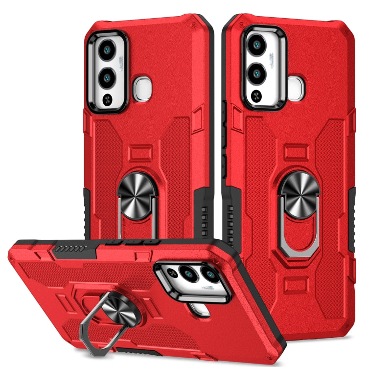 Custodia per telefono ibrida con armatura porta anello, For Infinix Hot 12i, For Infinix Hot 12 Play, For Honor X7, For Honor X8