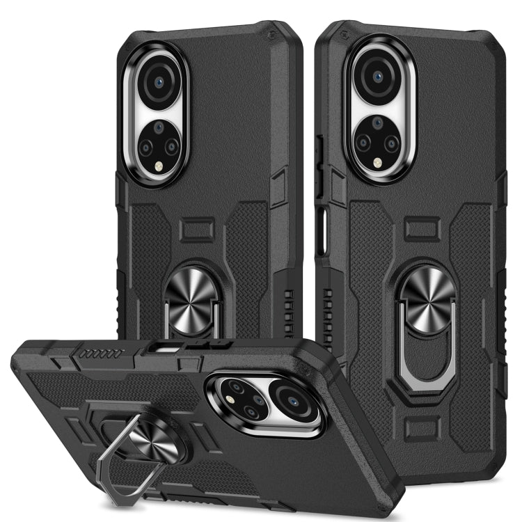 Custodia per telefono ibrida con armatura porta anello, For Infinix Hot 12i, For Infinix Hot 12 Play, For Honor X7, For Honor X8