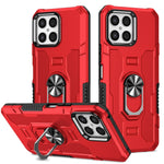 Custodia per telefono ibrida con armatura porta anello, For Infinix Hot 12i, For Infinix Hot 12 Play, For Honor X7, For Honor X8