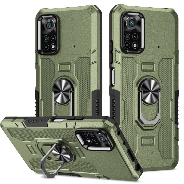 Custodia per telefono ibrida con armatura porta anello, For Samsung Galaxy A73 5G, For Xiaomi Redmi Note 11 Global, For Xiaomi Poco X4 Pro 5G, For vivo Y20
