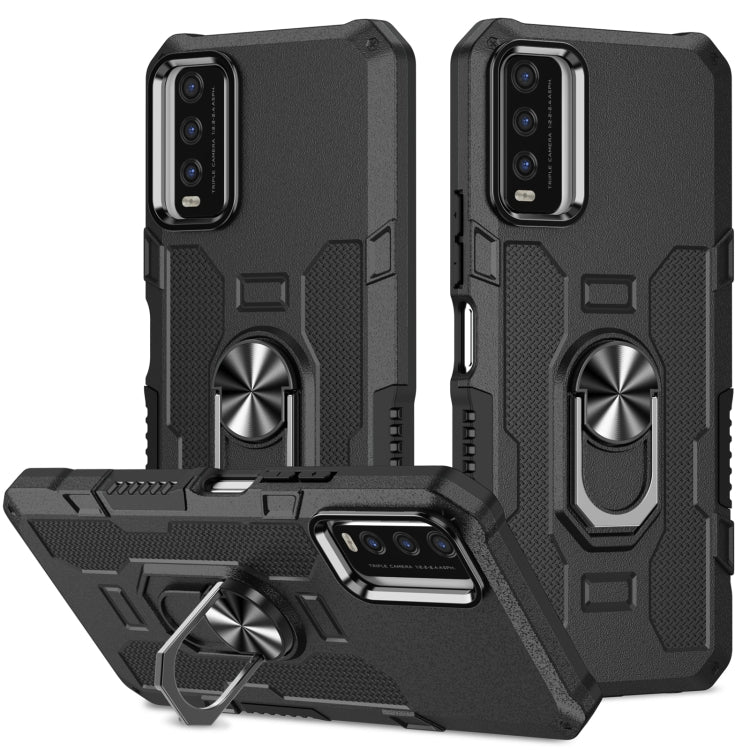 Custodia per telefono ibrida con armatura porta anello, For Samsung Galaxy A73 5G, For Xiaomi Redmi Note 11 Global, For Xiaomi Poco X4 Pro 5G, For vivo Y20
