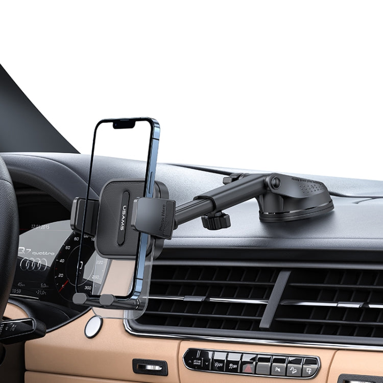 USAMS US-ZJ072 Supporto trasparente retrattile per console centrale auto, ZJ072