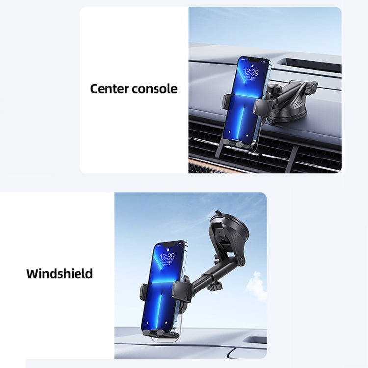 USAMS US-ZJ072 Supporto trasparente retrattile per console centrale auto, ZJ072