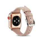 Cinturino da polso di ricambio in pelle sottile, For Apple Watch 5/4 44mm & 3/2/1 42mm, For Apple Watch 5/4 40mm & 3/2/1 38mm