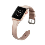 Cinturino da polso di ricambio in pelle sottile, For Apple Watch 5/4 44mm & 3/2/1 42mm, For Apple Watch 5/4 40mm & 3/2/1 38mm