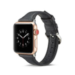 Cinturino da polso di ricambio in pelle sottile, For Apple Watch 5/4 44mm & 3/2/1 42mm, For Apple Watch 5/4 40mm & 3/2/1 38mm