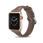 Cinturino da polso di ricambio in pelle sottile, For Apple Watch 5/4 44mm & 3/2/1 42mm, For Apple Watch 5/4 40mm & 3/2/1 38mm