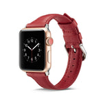 Cinturino da polso di ricambio in pelle sottile, For Apple Watch 5/4 44mm & 3/2/1 42mm, For Apple Watch 5/4 40mm & 3/2/1 38mm