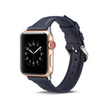 Cinturino da polso di ricambio in pelle sottile, For Apple Watch 5/4 44mm & 3/2/1 42mm, For Apple Watch 5/4 40mm & 3/2/1 38mm
