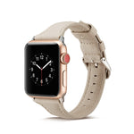 Cinturino da polso di ricambio in pelle sottile, For Apple Watch 5/4 44mm & 3/2/1 42mm, For Apple Watch 5/4 40mm & 3/2/1 38mm