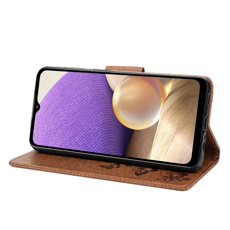 Custodia per cellulare in pelle flip orizzontale goffrata farfalla, For Samsung Galaxy A23e / A23s, For Motorola Moto E22 / E22i, For Nothing Phone 1