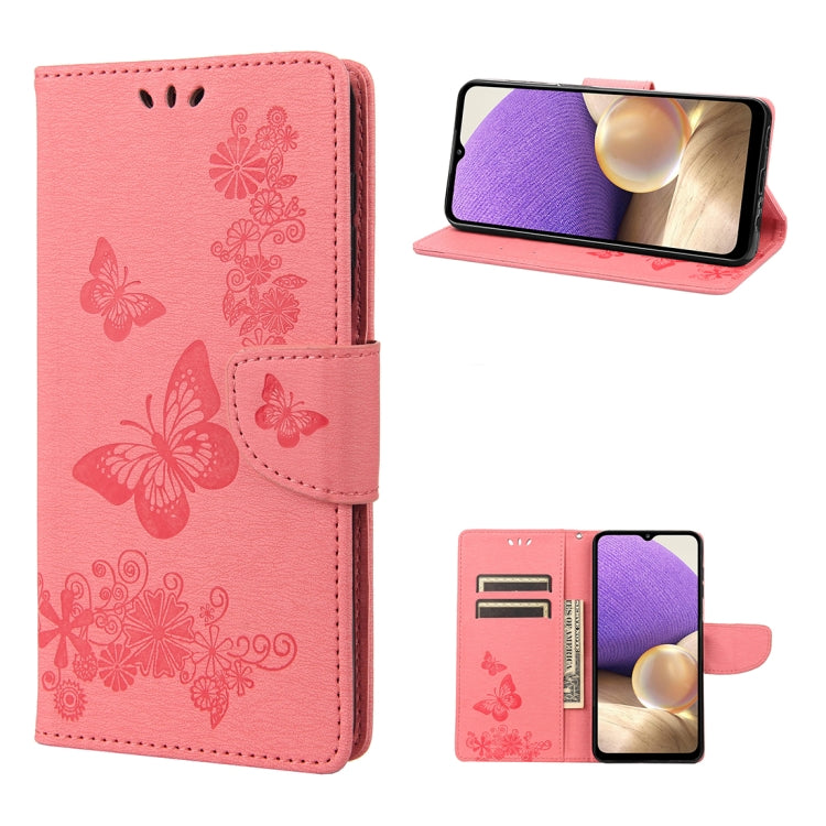 Custodia per cellulare in pelle flip orizzontale goffrata farfalla, For Samsung Galaxy A23e / A23s, For Motorola Moto E22 / E22i, For Nothing Phone 1