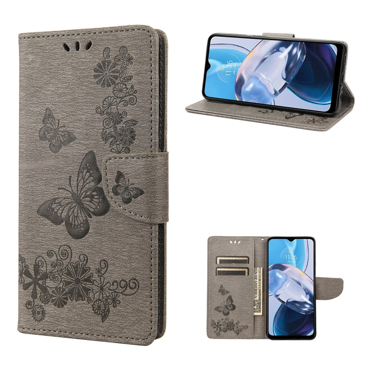 Custodia per cellulare in pelle flip orizzontale goffrata farfalla, For Samsung Galaxy A23e / A23s, For Motorola Moto E22 / E22i, For Nothing Phone 1