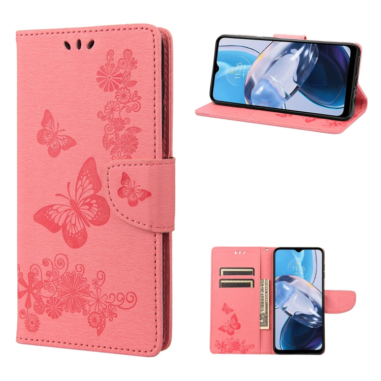 Custodia per cellulare in pelle flip orizzontale goffrata farfalla, For Samsung Galaxy A23e / A23s, For Motorola Moto E22 / E22i, For Nothing Phone 1