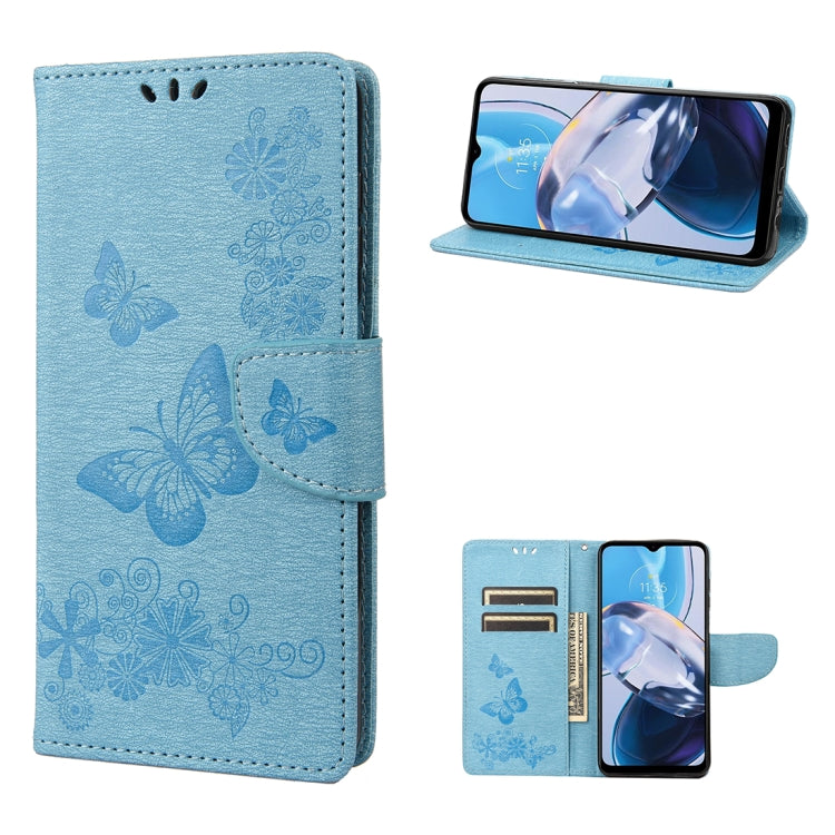 Custodia per cellulare in pelle flip orizzontale goffrata farfalla, For Samsung Galaxy A23e / A23s, For Motorola Moto E22 / E22i, For Nothing Phone 1