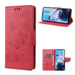 Custodia per cellulare in pelle flip orizzontale goffrata farfalla, For Samsung Galaxy A23e / A23s, For Motorola Moto E22 / E22i, For Nothing Phone 1