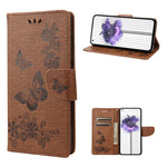 Custodia per cellulare in pelle flip orizzontale goffrata farfalla, For Samsung Galaxy A23e / A23s, For Motorola Moto E22 / E22i, For Nothing Phone 1