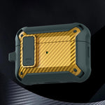 Bumblebee Custodia protettiva per auricolari in fibra di carbonio, For AirPods Pro 2