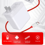 Per cavo di ricarica rapida OnePlus 9 Cavo dati di ricarica con doppia interfaccia di tipo C da 65 W 6 A, Length:1m, Length:1.5m, Length:2m