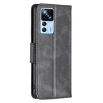 Custodia per telefono in pelle con trama in pelle di agnello, For Xiaomi 12T / 12T Pro / Redmi K50 Ultra
