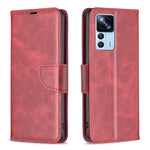 Custodia per telefono in pelle con trama in pelle di agnello, For Xiaomi 12T / 12T Pro / Redmi K50 Ultra