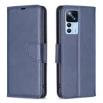 Custodia per telefono in pelle con trama in pelle di agnello, For Xiaomi 12T / 12T Pro / Redmi K50 Ultra