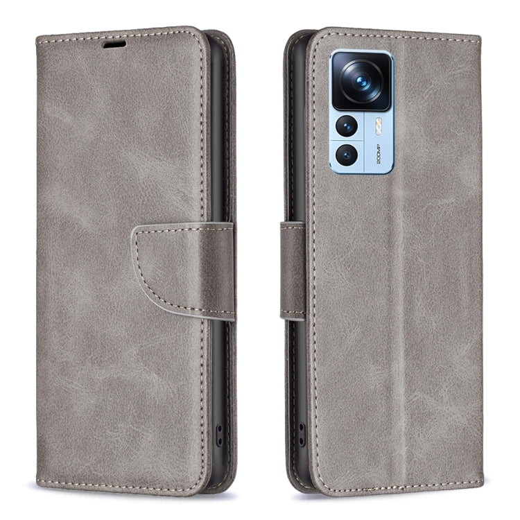 Custodia per telefono in pelle con trama in pelle di agnello, For Xiaomi 12T / 12T Pro / Redmi K50 Ultra