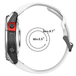 Cinturino in silicone a doppia fila a sgancio rapido, For Garmin Descent G1 / Coros Vertix 22mm, For Garmin Enduro / Coros Vertix 2 26mm