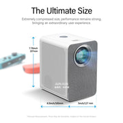 AUN ET50 Mini proiettore LED intelligente da 4 pollici 180 lumen 1920x1080P, US Plug, EU Plug, UK Plug, AU Plug