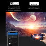 Mini proiettore LED AUN ET50 4 pollici 180 lumen Full HD
