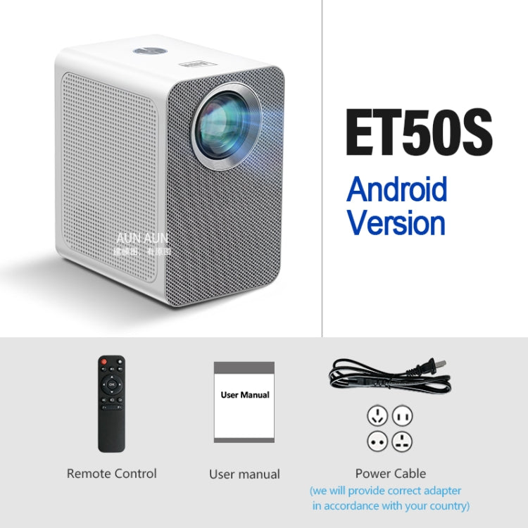 Mini proiettore LED AUN ET50 4 pollici 180 lumen Full HD