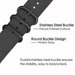 Per Samsung Galaxy Watch4 / Watch4 Classic / Watch5 / Watch5 Pro cinturino in nylon a tre anelli
