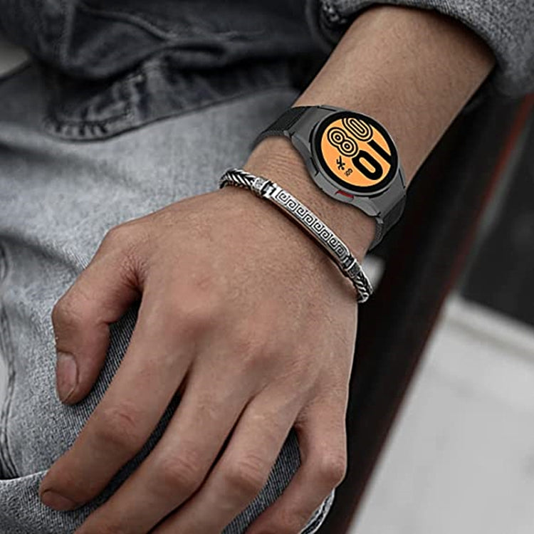 Per Samsung Galaxy Watch4 / Watch4 Classic / Watch5 / Watch5 Pro cinturino in nylon a tre anelli
