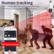 DP31 2.0MP HD Lampadina WiFi Telecamera di sorveglianza, Rilevamento del movimento di supporto, Visione notturna, Single Light Source