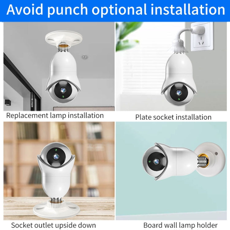 Lampadina WiFi con Telecamera HD 2MP e Visione Notturna