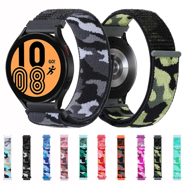 Cinturino per orologio con cinturino in nylon mimetico, For Samsung Galaxy Watch5 40mm/44mm / Watch5 Pro