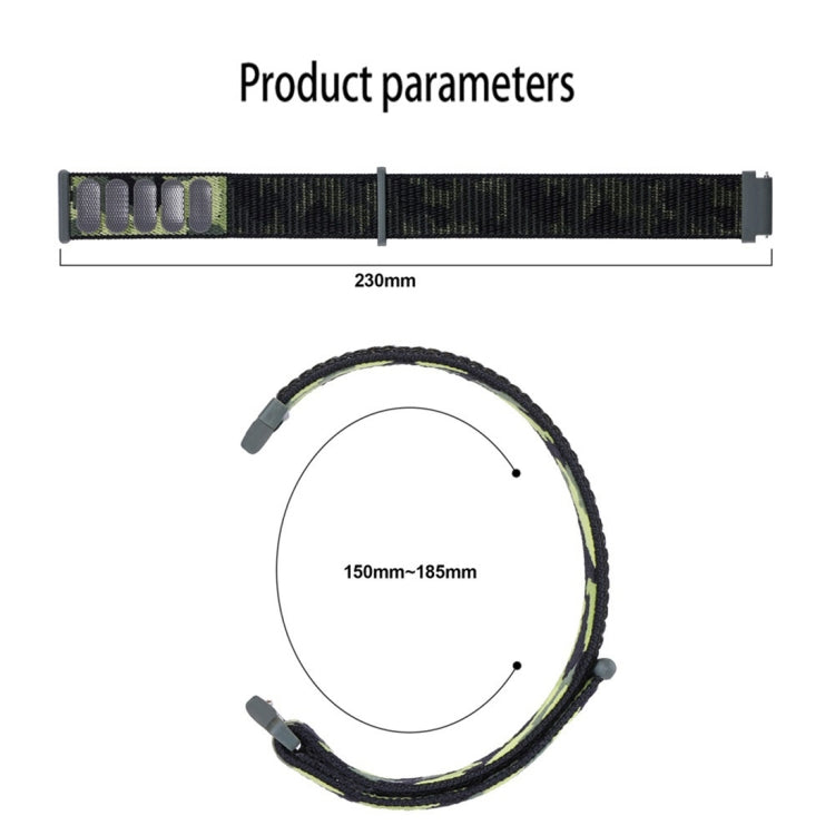 Cinturino per orologio con cinturino in nylon mimetico, For Samsung Galaxy Watch5 40mm/44mm / Watch5 Pro